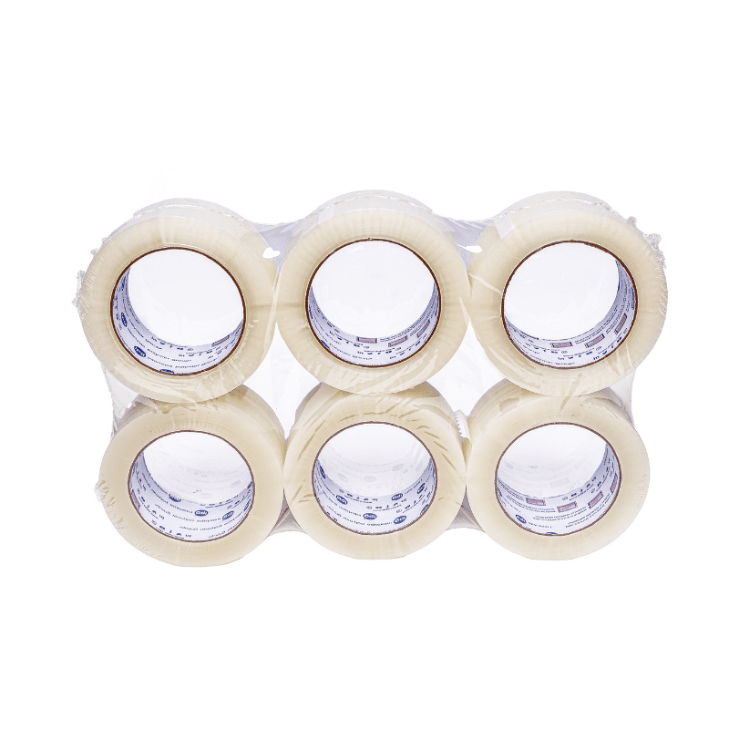 6 PACK clear PACKING TAPE ROLL 132M CARGO CABBIE