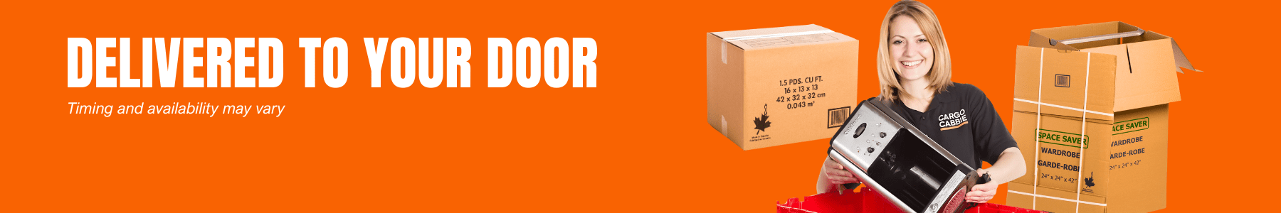 Moving supplies delivered to your door
